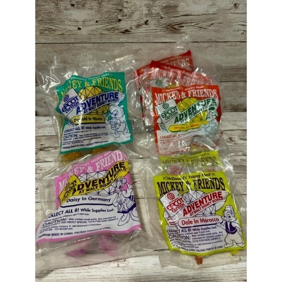 McDonald's Other - Set of 8 Vintage McDonald's Happy Meal Toys Mickey And Friends Epcot Center
